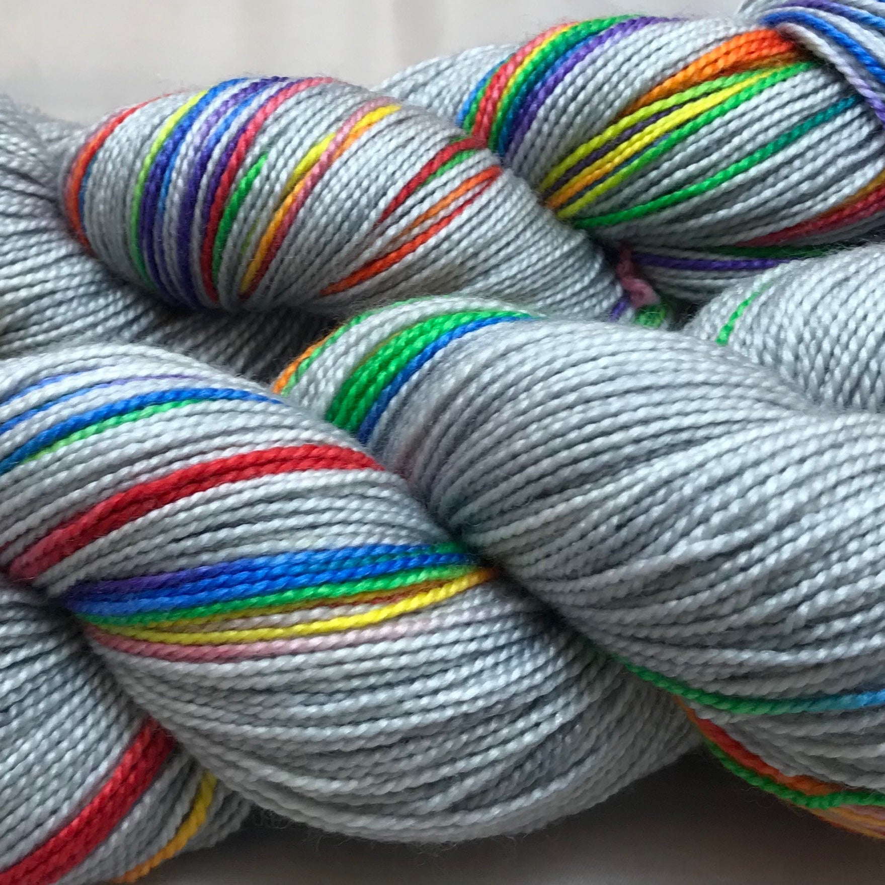 Rainbow and Grey Skies